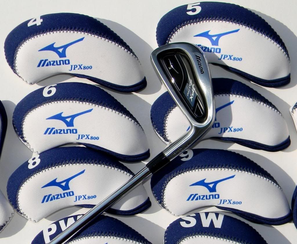 10 Mizuno JPX800 Numbered Iron Covers Blue White JPX 800 Golf Headcovers