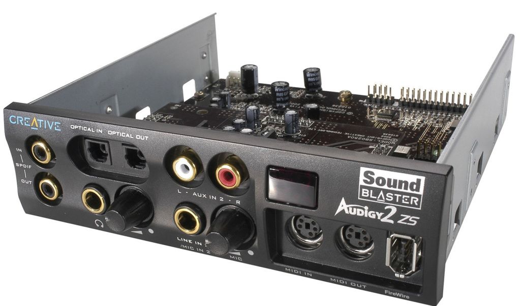Категория. Звуковая карта Sound Blaster Audigy2 ZS с внешней 5 панел
