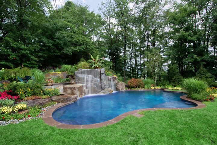 Inground Pools (c) NJPlant inground pool designs