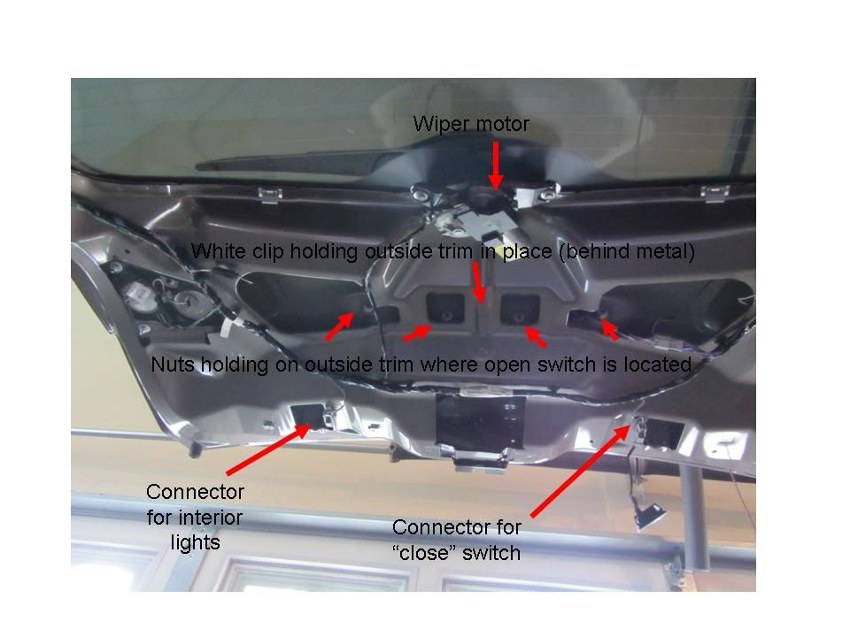 Open / close switch on liftgate not working Solution with pictures