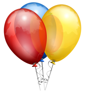 birthday balloons clip art - Rabi