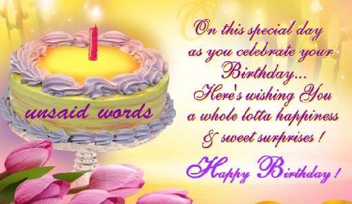 Birthday wishes 4 - unsaid words..jeo hazaro saal :x:x