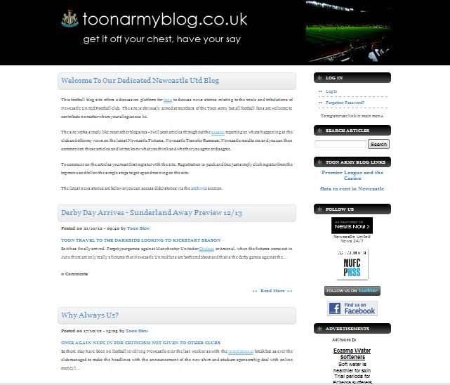 Newcastle United Top Blog - Toon Army Blog Newcastle United Top Blog - Toon Army Blog