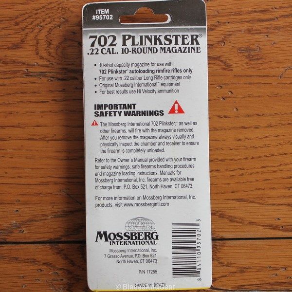 Mossberg 702 Plinkster Tactical 22 Lr 10 Round Magazine