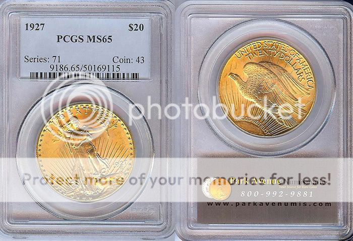 1927 St. Gaudens $20 Gold Double Eagle PCGS MS65 U.S SELLER   NO 