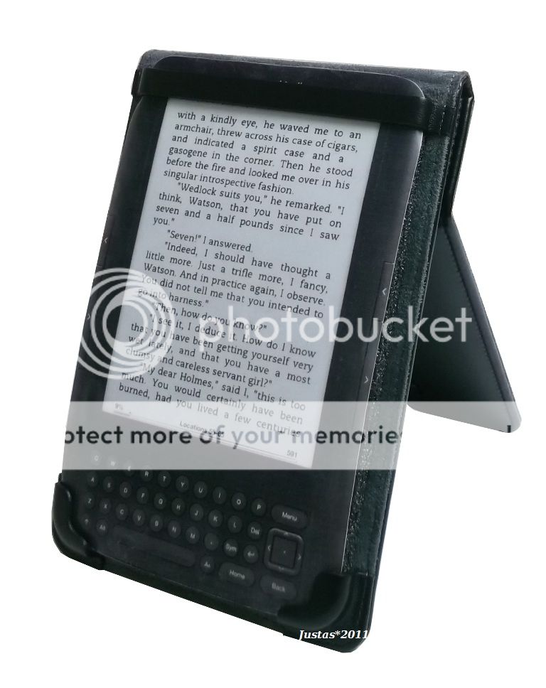 Purple Leather Case Cover for Kobo Touch Kindle 4 Light Lamp